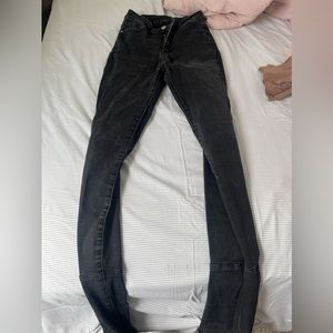Black Stacked Jeans